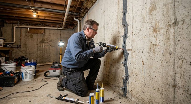 Basement Crack Repair in Jacksonville, NC