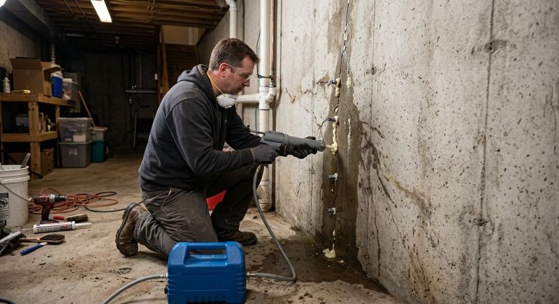Basement Foundation Repair in Hubert, NC