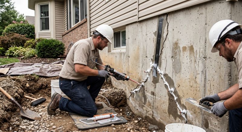 Cracked Foundation Repair in Swansboro, NC