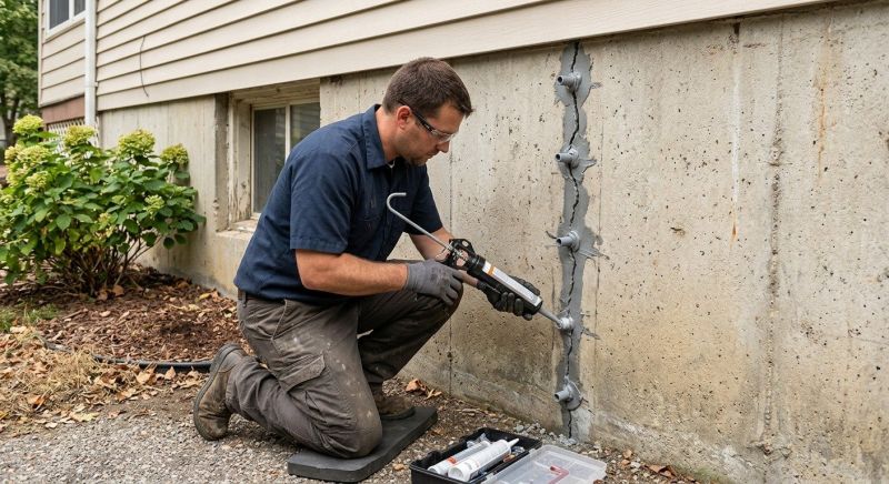 Foundation Crack Sealing in Jacksonville, NC
