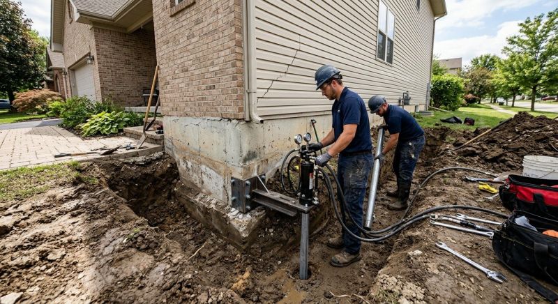 Foundation Settlement Repair in Jacksonville, NC