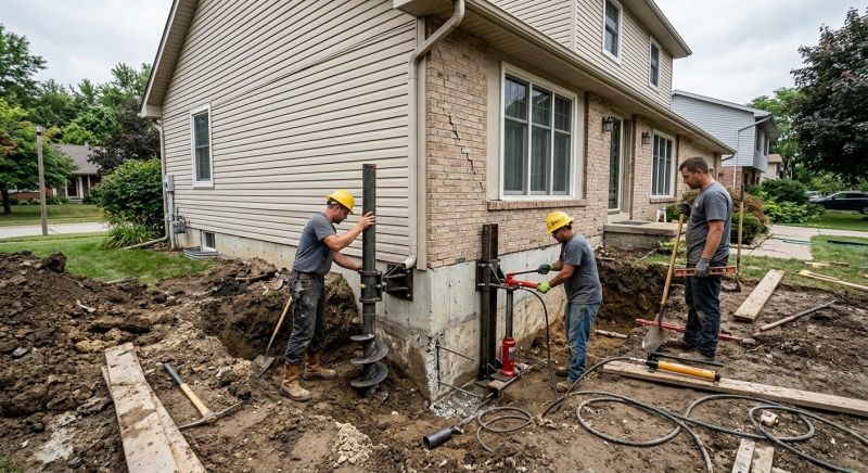 Foundation Settlement Repair in Jacksonville, NC