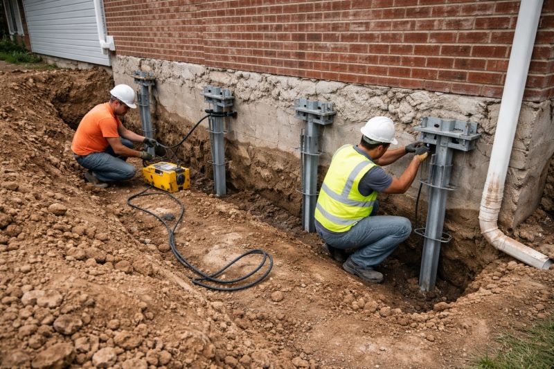 Helical Piers Installation in Jacksonville, NC
