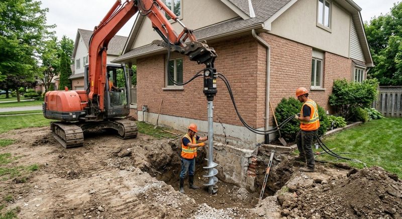 Helical Pile Installation in Jacksonville, NC